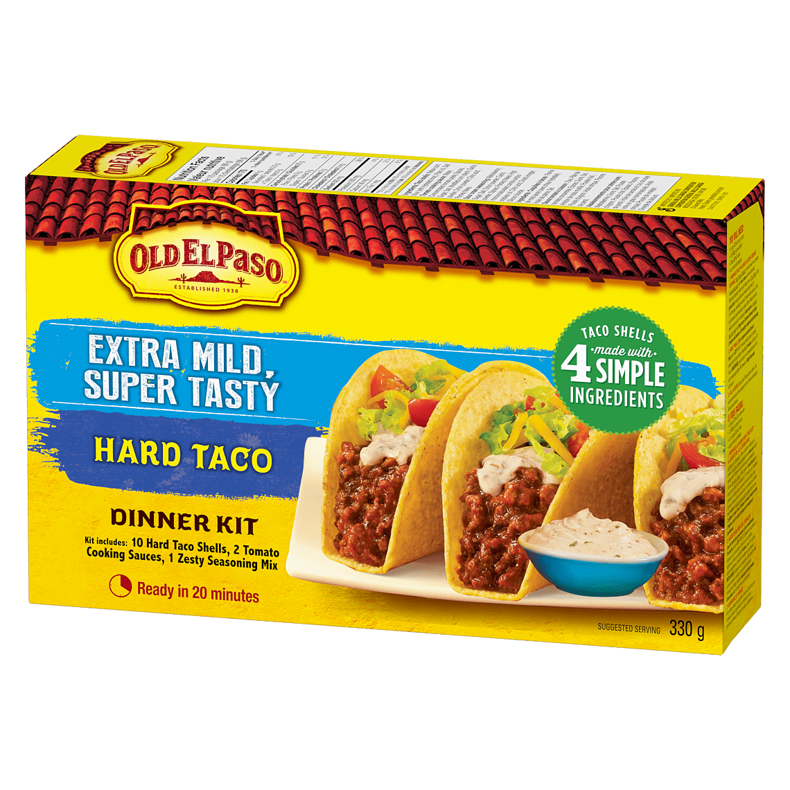 Old El Paso Extra Mild Super Tasty Hard Taco Dinner Kit
